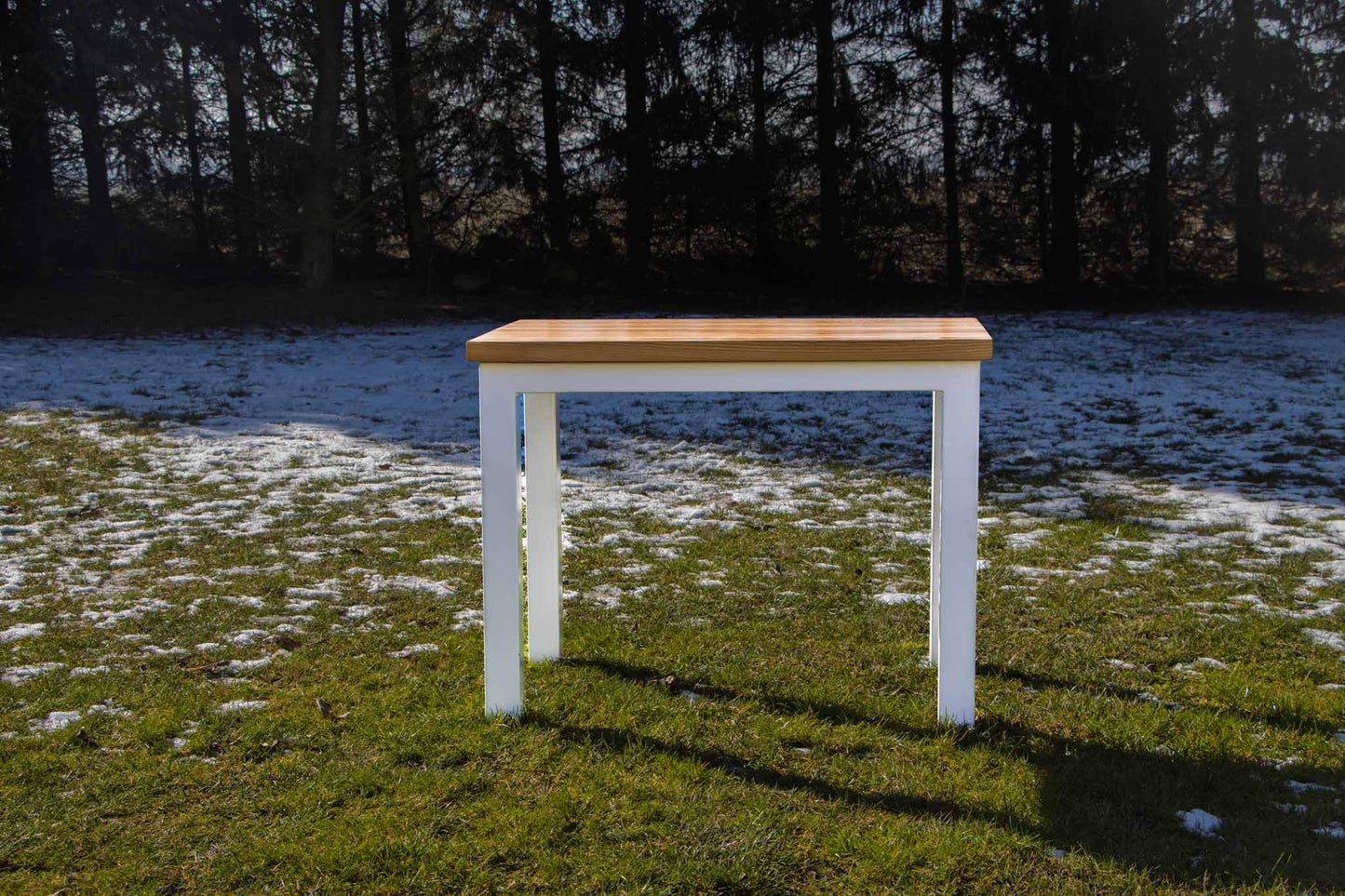 Klasyczny Stół z Dębowym Blatem